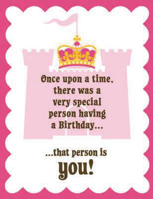 Castle Special Person Glitter Card