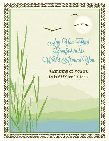 Comfort Sympathy Lake Reeds Card